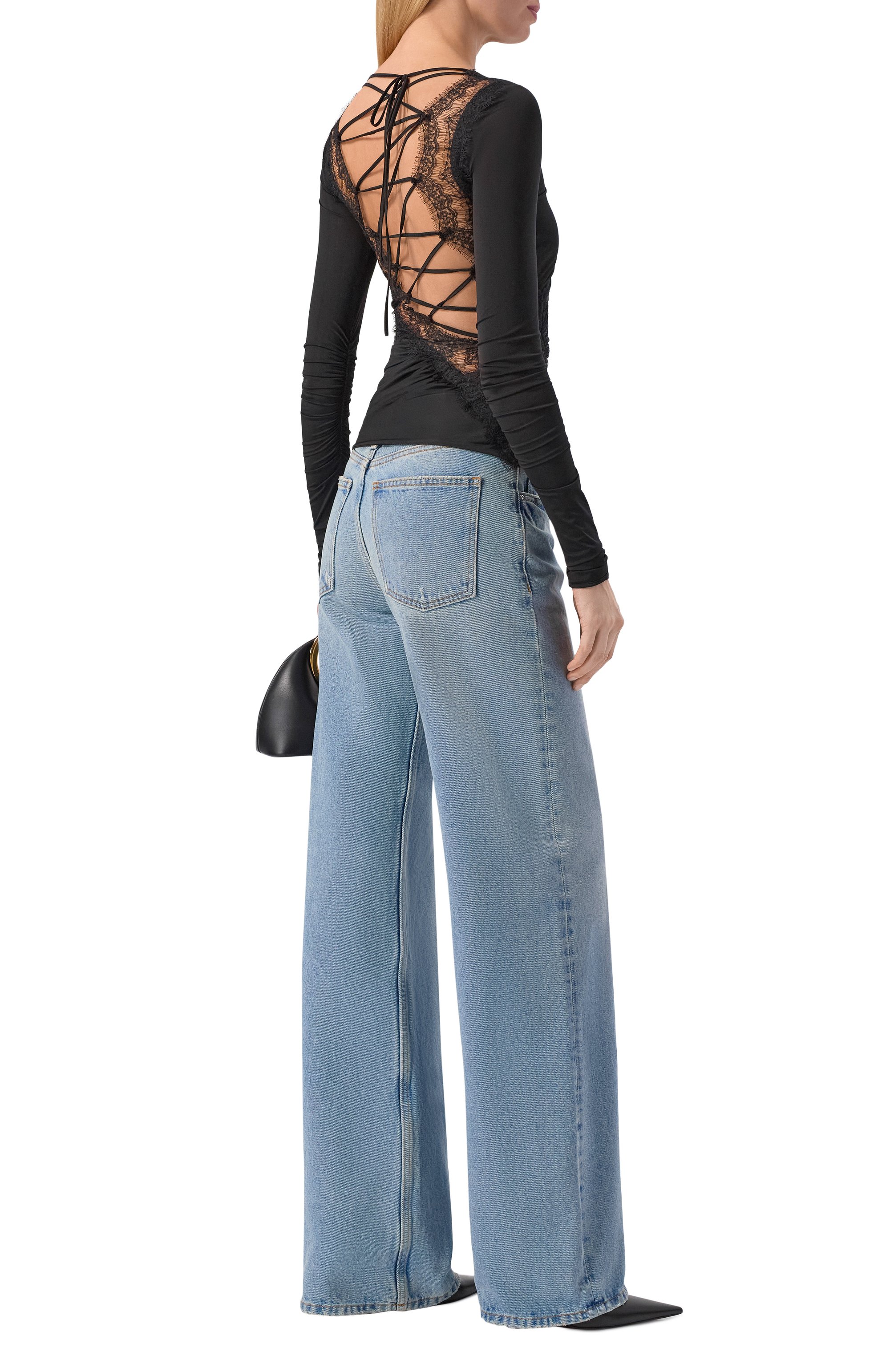 Топ BLUMARINE черного цвета по цене 66400 руб., арт. 2C435A, фото 2 Топ BLUMARINE, арт. 2C435A, фото 2