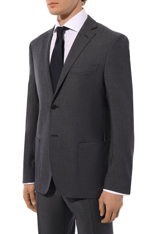 Шерстяной костюм Corneliani 94X002-9418321_SET Синий  94X002-9418321_SET Фото 3