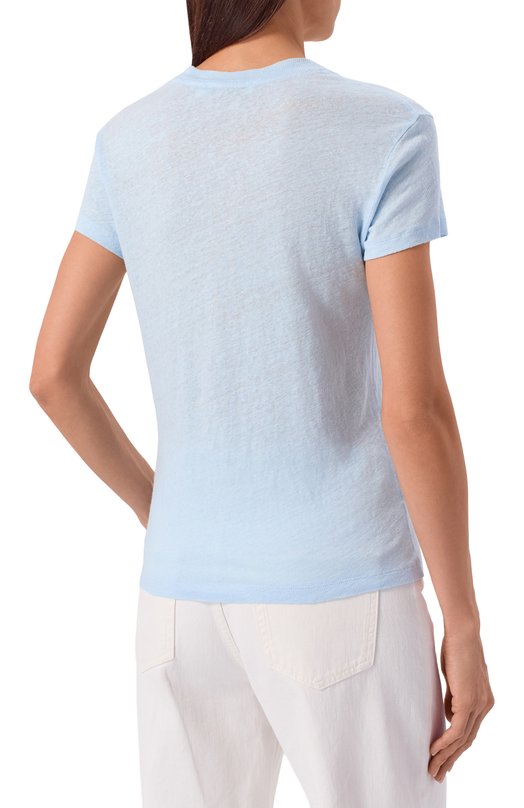 Льняная футболка Iro WP19THIRD Голубой  WP19THIRD Фото 4