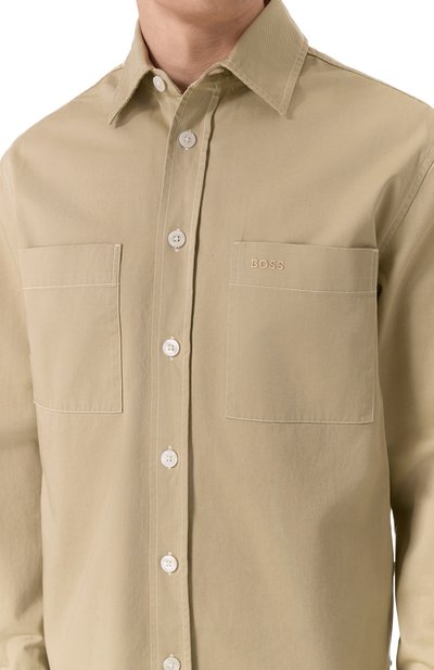 Хлопковая рубашка BOSS, арт. 50534540, фото 5