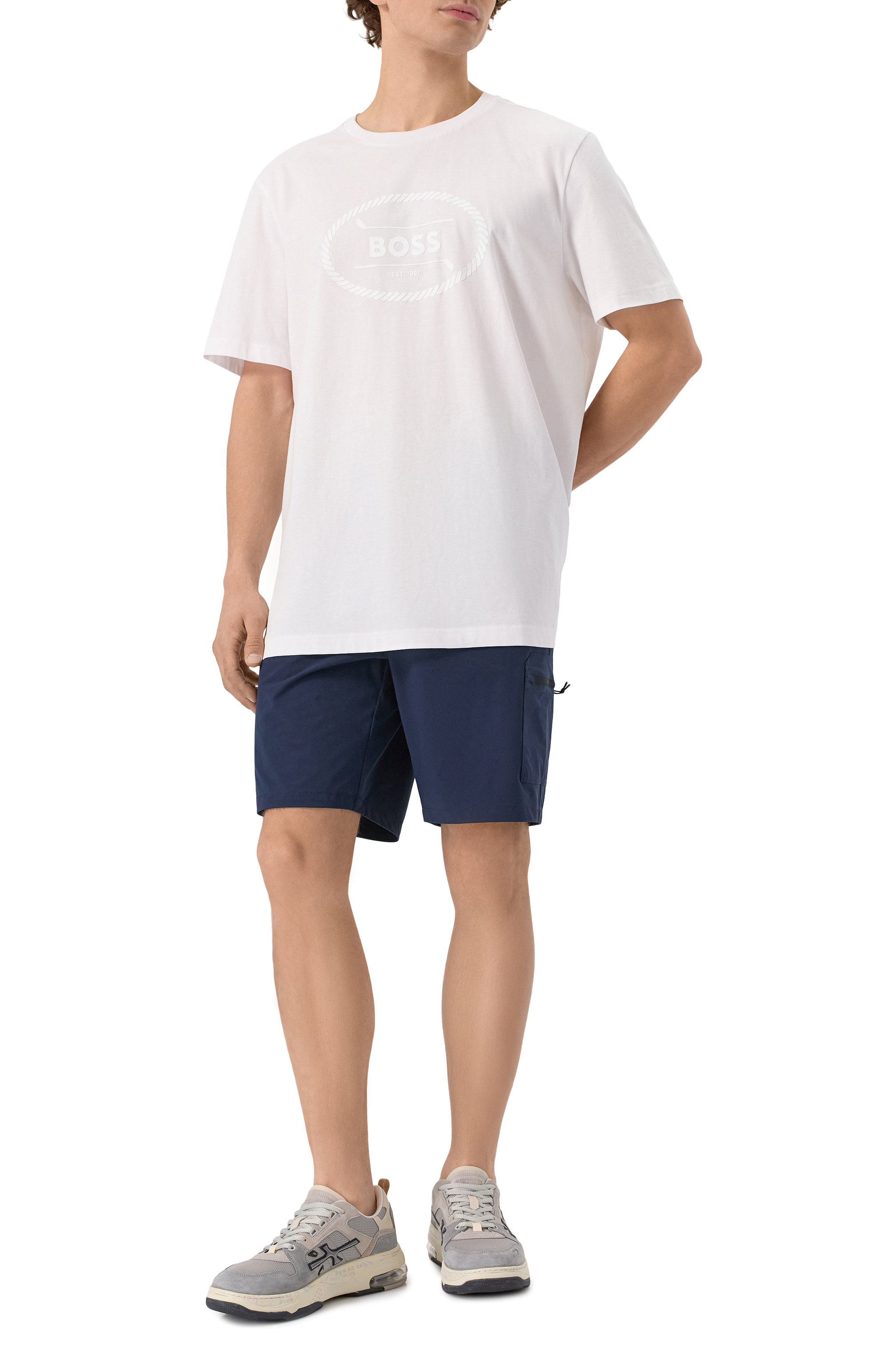 Хлопковая футболка BOSS GREEN, арт. 50537825, фото 2