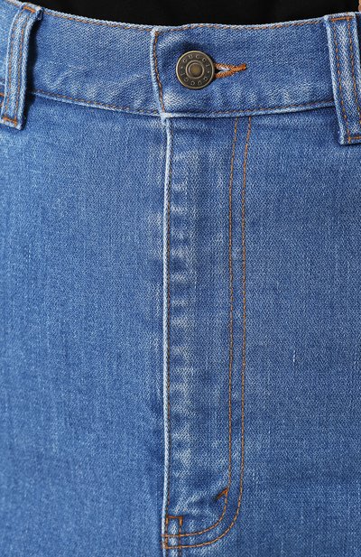 Джинсовая юбка с контрастными лампасами GUCCI, арт. 527343/XRB36, фото 5