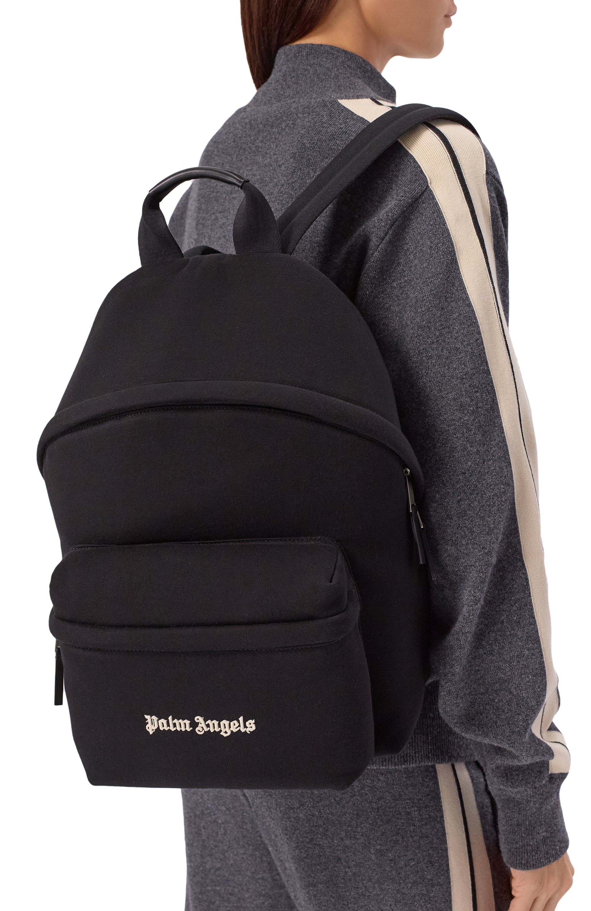 Рюкзак classic PALM ANGELS черного цвета по цене 96550 руб., арт. PMNB024F25FLE001, фото 2 Рюкзак classic PALM ANGELS, арт. PMNB024F25FLE001, фото 2