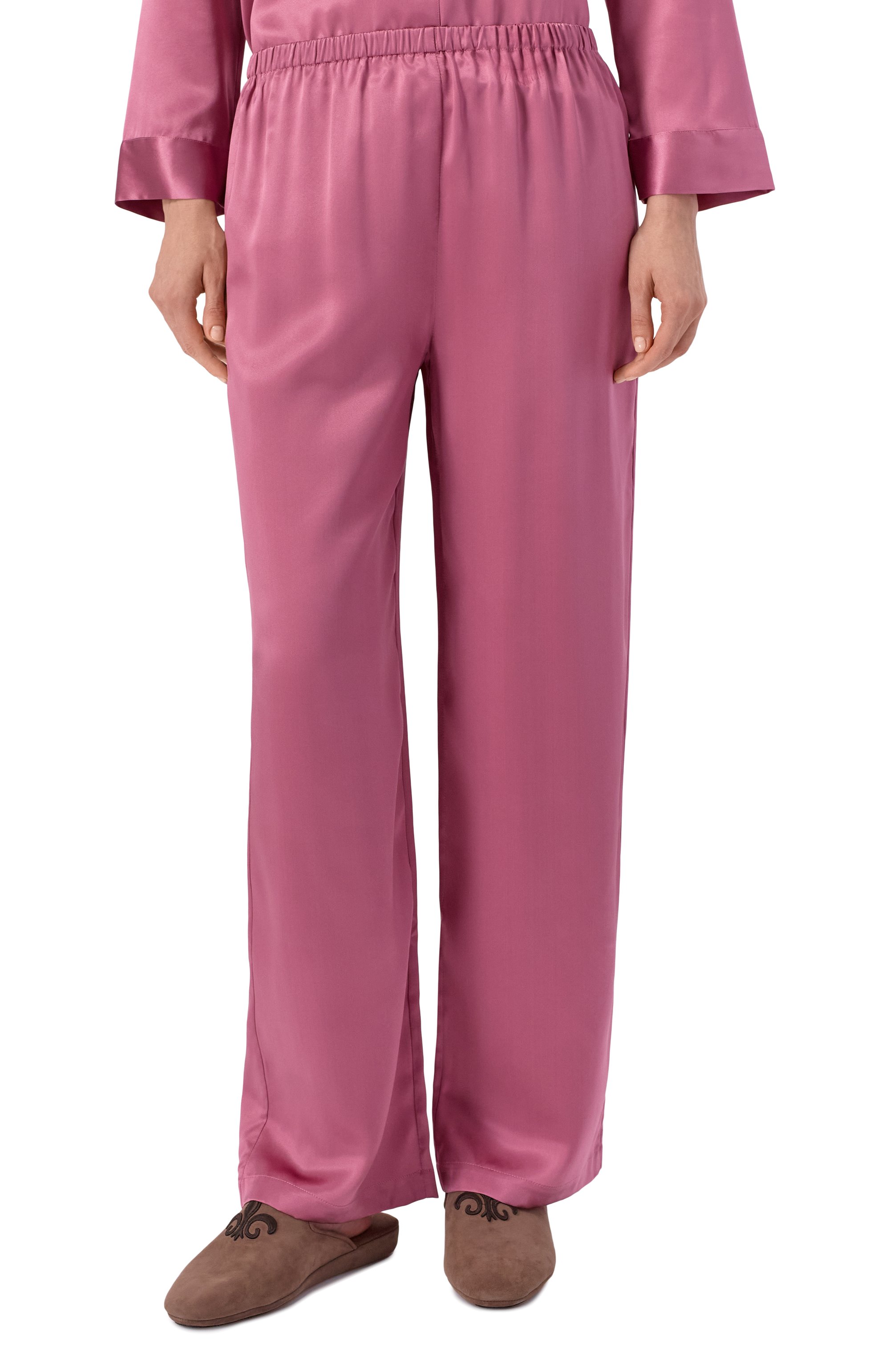 Шелковая пижама LUNA DI SETA розового цвета по цене 60010 руб., арт. VLST08007, фото 5 Шелковая пижама LUNA DI SETA, арт. VLST08007, фото 5