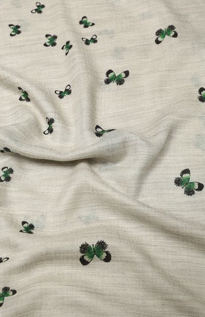 Кашемировый шарф BOTTEGA VENETA зеленого цвета по цене 89950 руб., арт. 476163/3V201, фото 2 Кашемировый шарф BOTTEGA VENETA, арт. 476163/3V201, фото 2