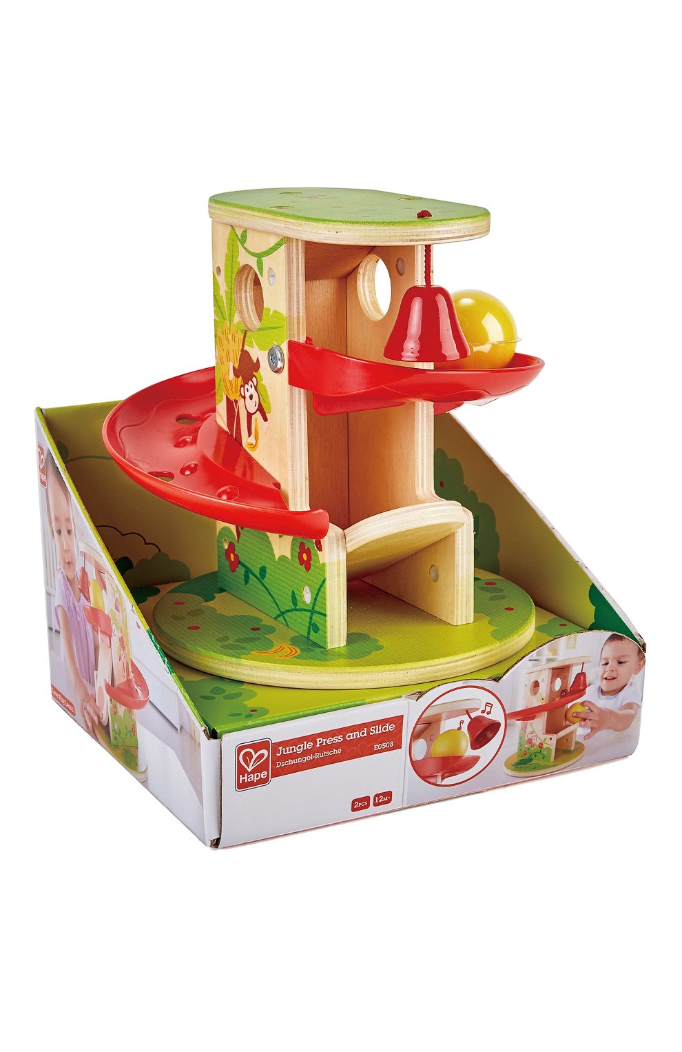 Развивающая игрушка горка для шариков HAPE разноцветного цвета по цене 4990 руб., арт. E0508_HP, фото 2 Развивающая игрушка горка для шариков HAPE, арт. E0508_HP, фото 2