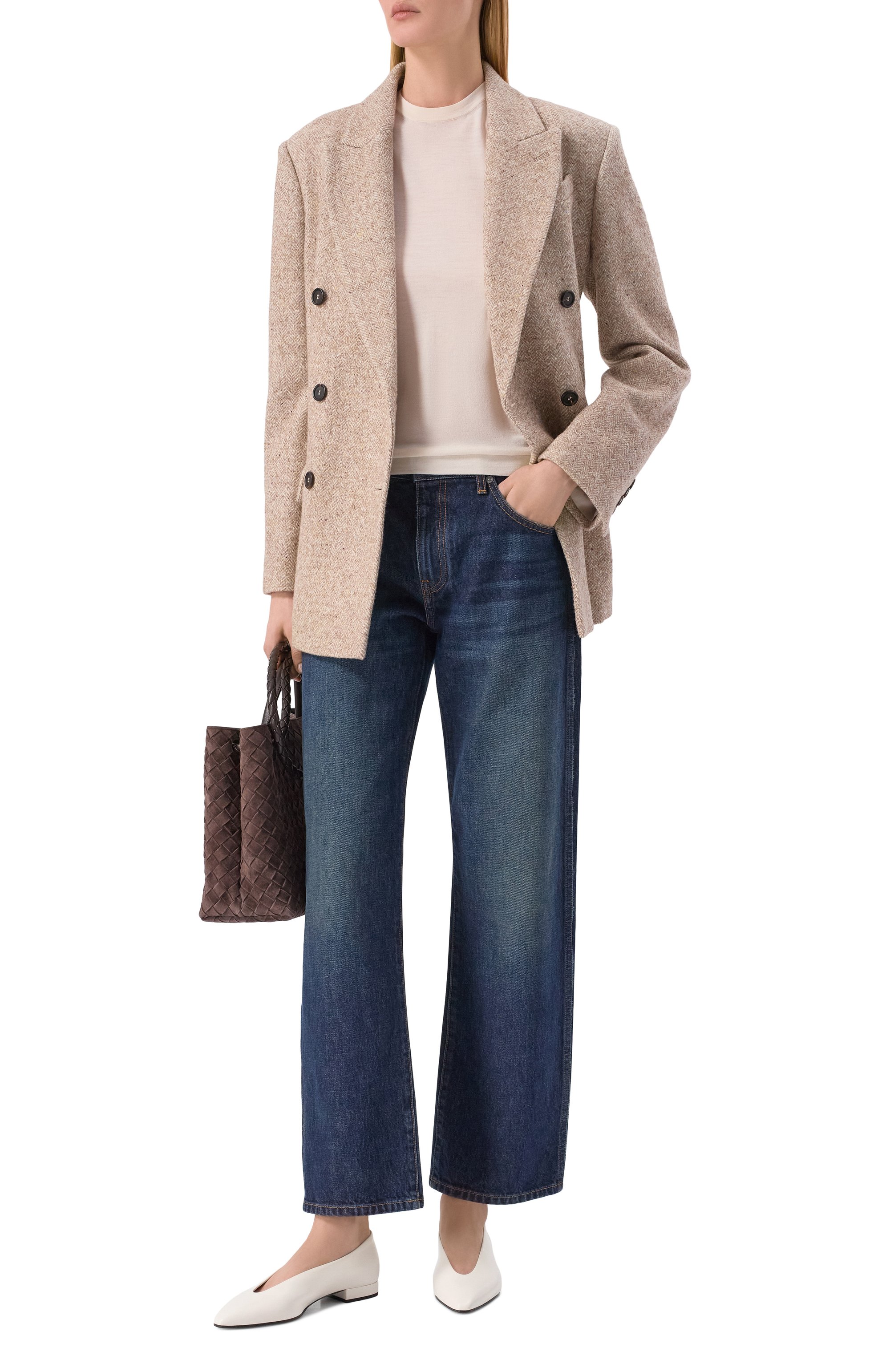 Кожаные балетки rebecca LORO PIANA, арт. FAN3737, фото 3