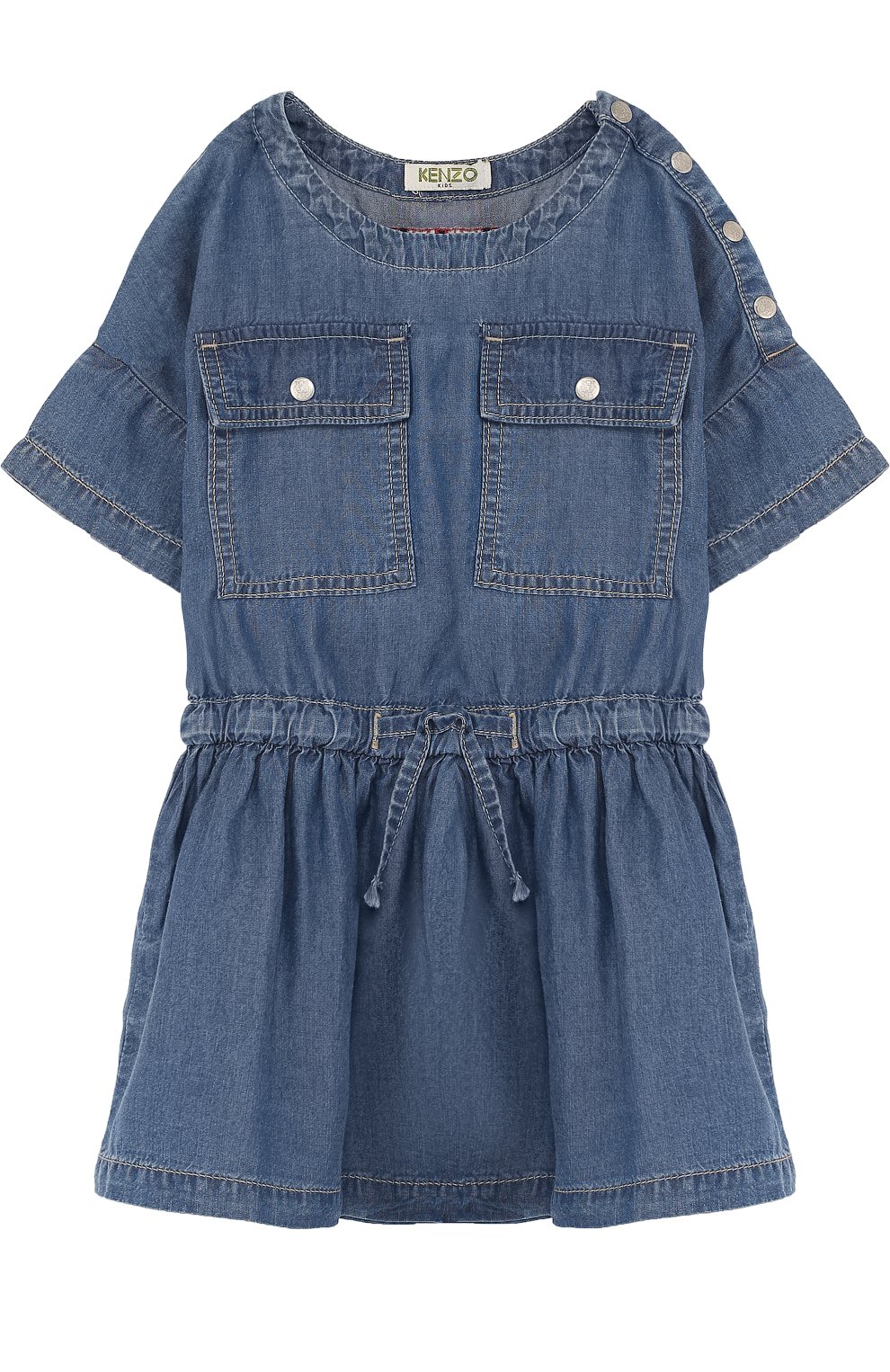 Мини-платье с поясом на кулиске KENZO, арт. KL30128/3A-6A, фото 1