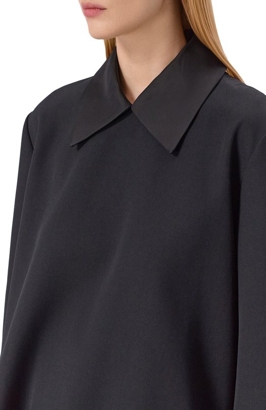 Шерстяная блузка Jil Sander J02NC0277/J40002 Чёрный  J02NC0277/J40002 Фото 5