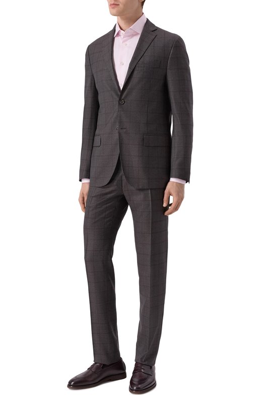 Хлопковая сорочка Zegna 9MS0BA/R801044A8 Розовый  9MS0BA/R801044A8 Фото 2