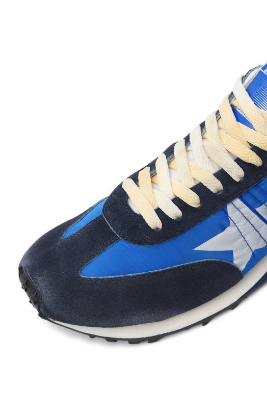 Комбинированные кроссовки Marathon Golden Goose Deluxe Brand GMF00683.F005463 Синий  GMF00683.F005463 Фото 7