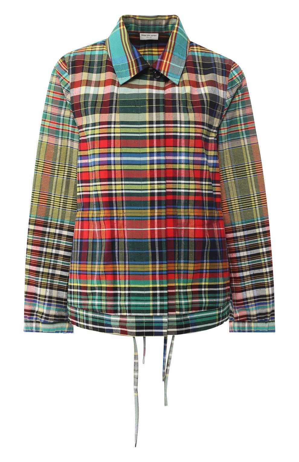 Хлопковый жакет DRIES VAN NOTEN разноцветного цвета по цене 49850 руб., арт. 191-30508-7036, фото 1 Хлопковый жакет DRIES VAN NOTEN, арт. 191-30508-7036, фото 1