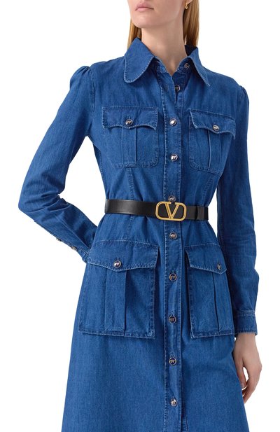 Двусторонний ремень vlogo signature VALENTINO черного цвета по цене 59400 руб., арт. 5W2T0T15/ZFR, фото 2 Двусторонний ремень vlogo signature VALENTINO, арт. 5W2T0T15/ZFR, фото 2