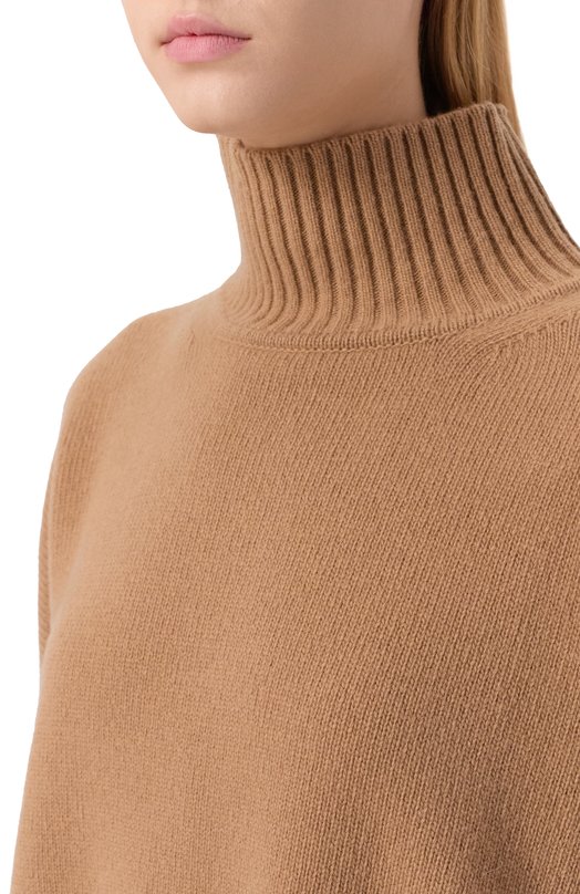 Шерстяной свитер Weekend Max Mara B0RGIA Бежевый  B0RGIA Фото 5