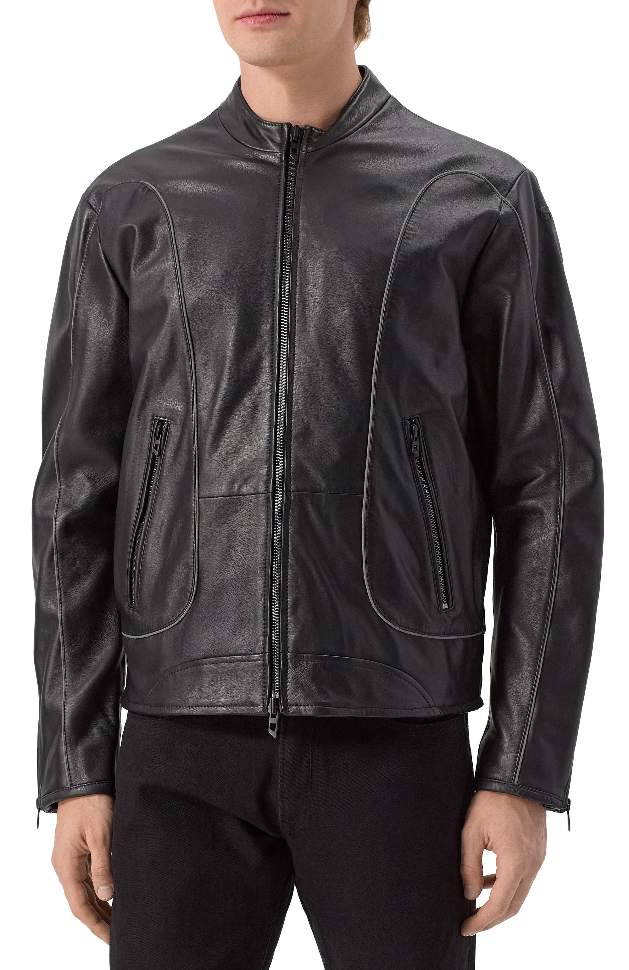 Кожаная куртка DIESEL, арт. A16866/0EPAU, фото 3