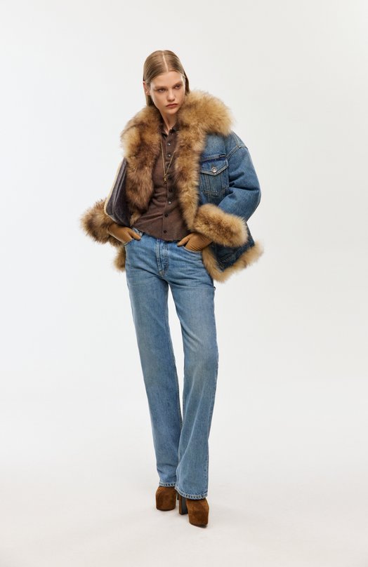 Джинсы Saint Laurent 782393/Y11CH Голубой  782393/Y11CH Фото 6