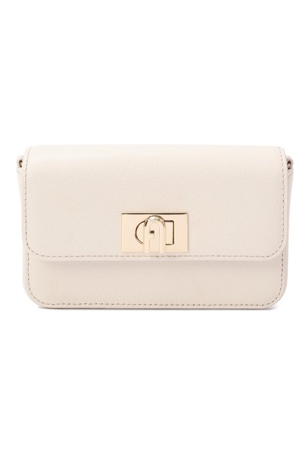 Женская сумка furla 1927 mini FURLA кремового цвета, арт. WE00265/ARE000 | Фото 1 (Материал: Натуральная кожа; Драгоценные камни: Проставлено; Размер: mini; Ремень/цепочка: На ремешке; Материал сплава: Проставлено)