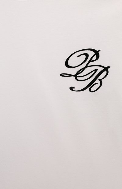 Хлопковая футболка BALMAIN молочного цвета по цене 15200 руб., арт. BV8R31, фото 3 Хлопковая футболка BALMAIN, арт. BV8R31, фото 3