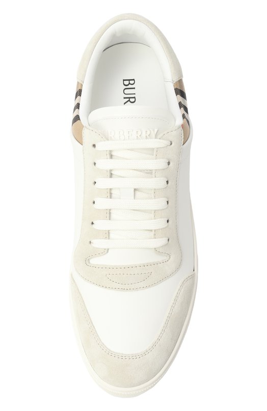 Комбинированные кеды Burberry 8069089 Белый  8069089 Фото 6