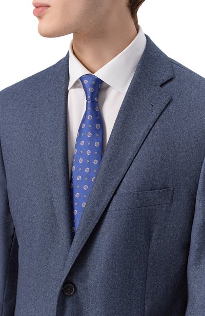 Мужской шелковый галстук CANALI, арт. 18/HJ04569