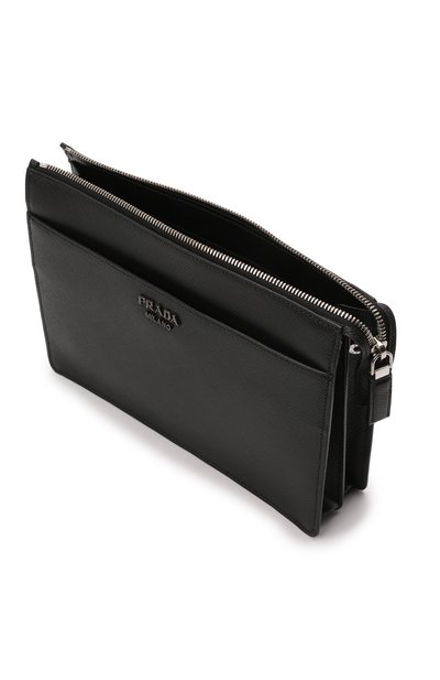 Кожаный несессер PRADA черного цвета по цене 175000 руб., арт. 2VF019-2FAD-F0002-OOO, фото 3 Кожаный несессер PRADA, арт. 2VF019-2FAD-F0002-OOO, фото 3