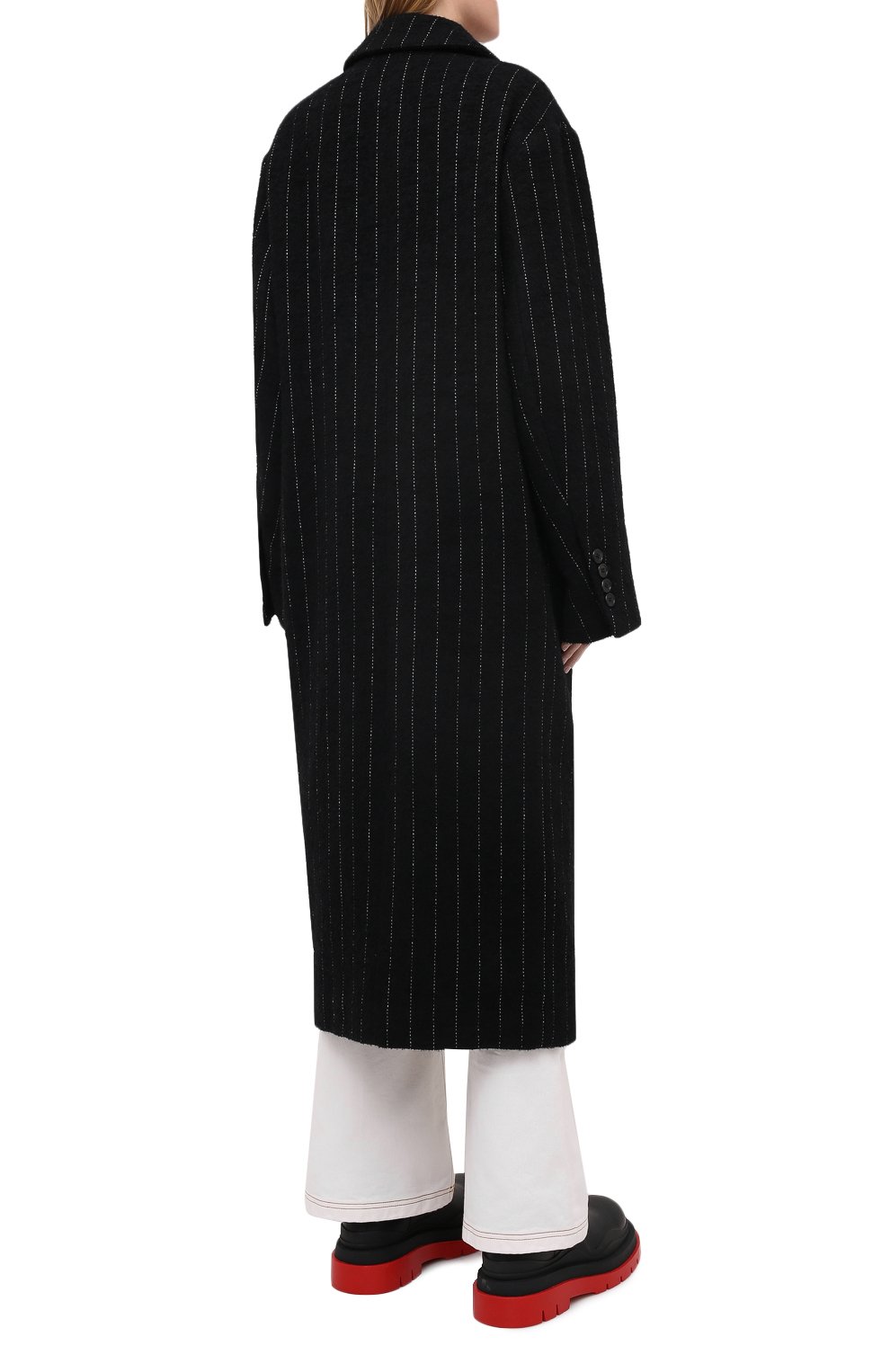 Пальто из льна и шерсти ANN DEMEULEMEESTER, арт. 2002-1114-P-185-099, фото 4