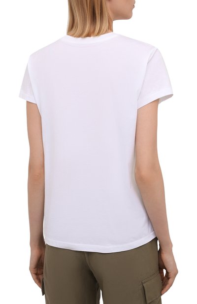 Хлопковая футболка POLO RALPH LAUREN белого цвета по цене 7995 руб., арт. 211843279, фото 4 Хлопковая футболка POLO RALPH LAUREN, арт. 211843279, фото 4