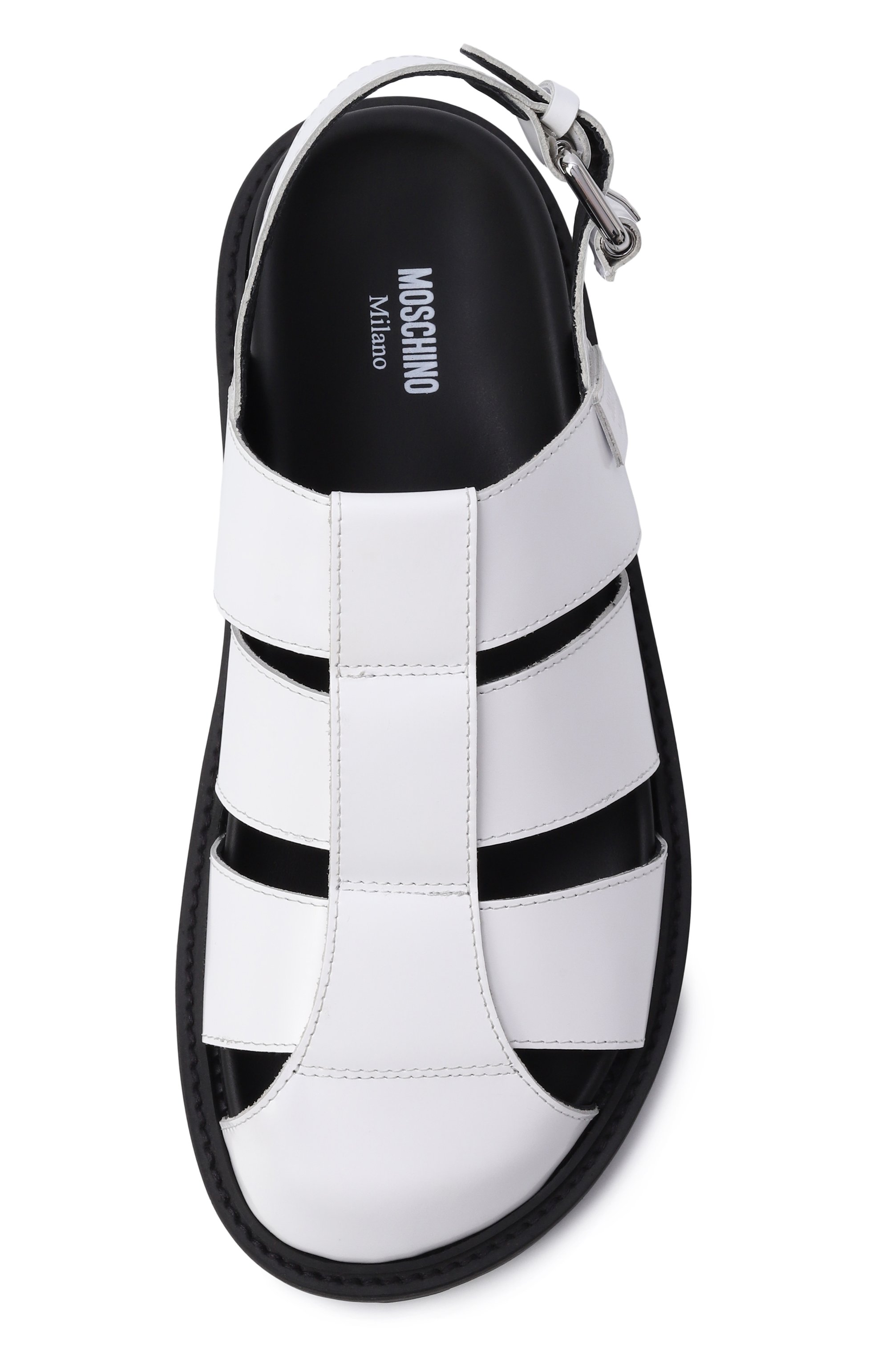 Кожаные сандалии MOSCHINO, арт. MA10073G10/MJ0, фото 6