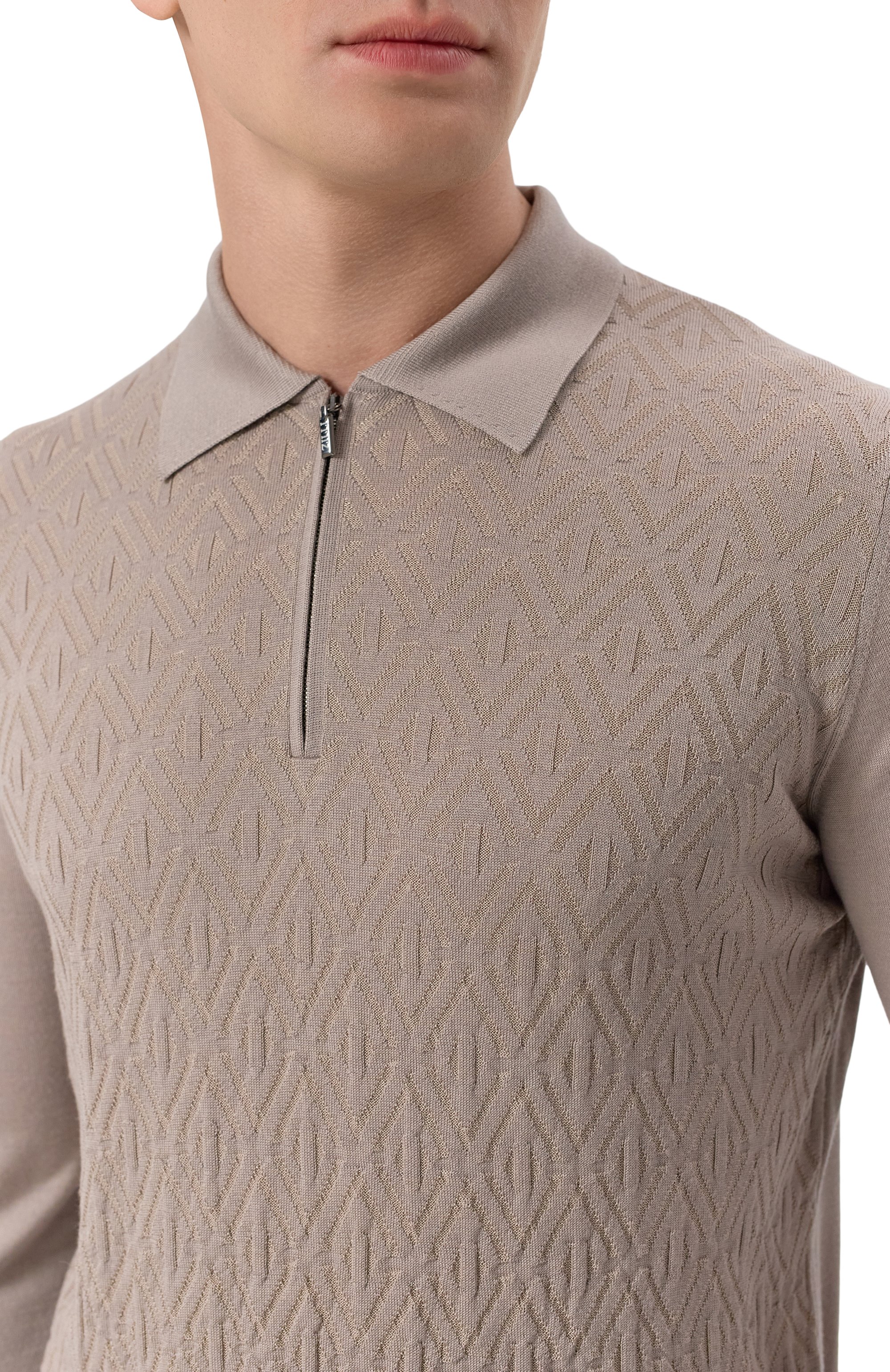 Поло из шерсти и шелка ZILLI, арт. KZP001M0230VRHB00, фото 5