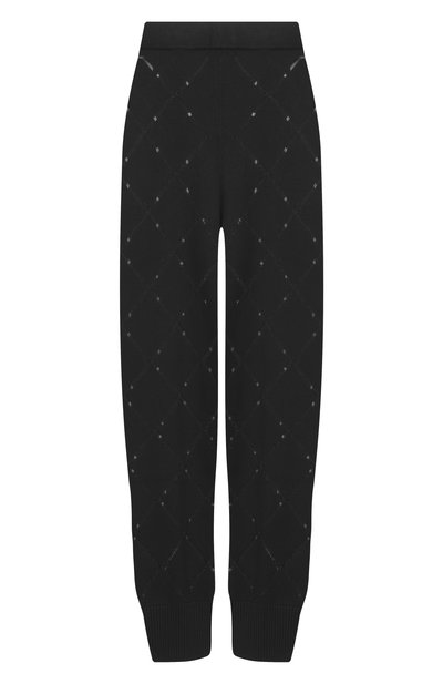 Женские брюки из вискозы YUZEFI, арт. N0EMI-INTARSIA RIB HEM TR0USERS/KNIT