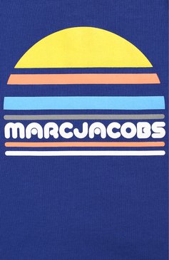 Детский хлопковая футболка MARC JACOBS (THE) синего цвета, арт. W05256/2A-3A | Фото 3 (Статус проверки: Проверено, Проверена категория; Материал внешний: Хлопок; Материал сплава: Проставлено, Проверено; Нос: Не проставлено; Кросс-КТ НВ: Футболка)