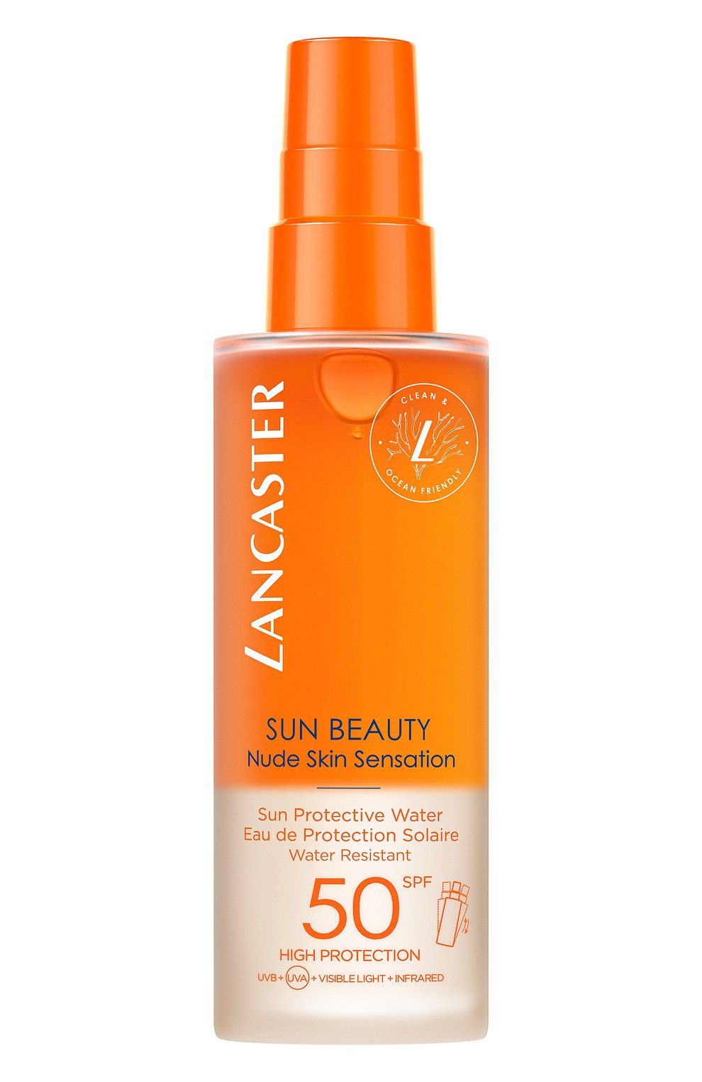 Солнцезащитная вода sun beauty nude skin sensation sun protective water spf 50 (150ml) LANCASTER, арт. 3616302022533, фото 1
