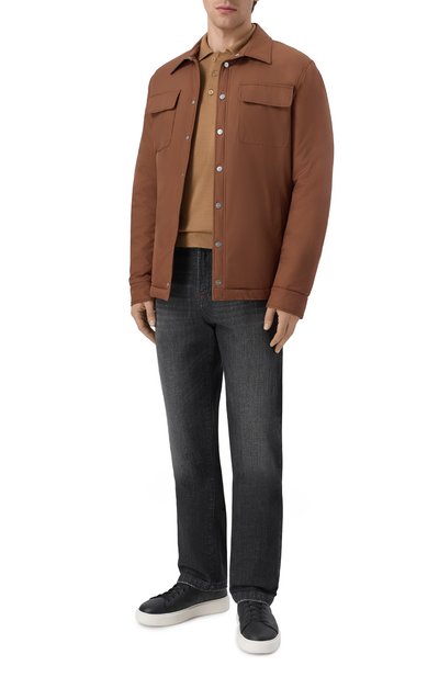 Поло из кашемира и шелка BRIONI бежевого цвета по цене 199500 руб., арт. UMR30L/P1K82, фото 2 Поло из кашемира и шелка BRIONI, арт. UMR30L/P1K82, фото 2