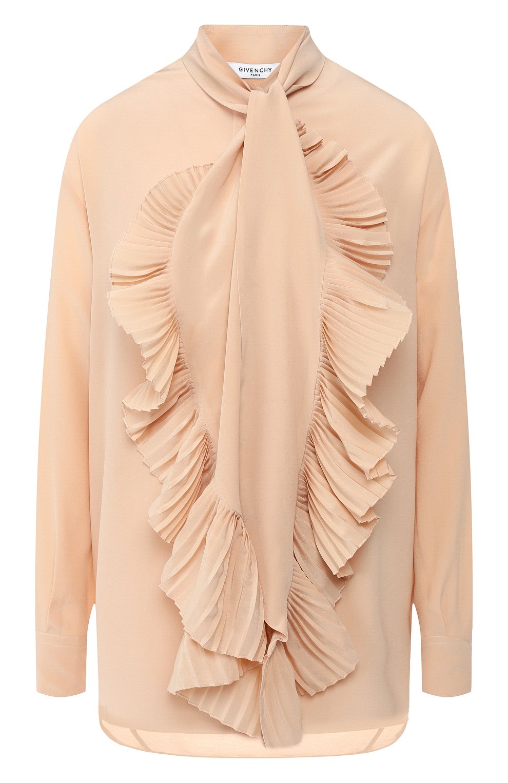 Шелковая блузка GIVENCHY светло-розового цвета по цене 104500 руб., арт. BW60EK10JX, фото 1 Шелковая блузка GIVENCHY, арт. BW60EK10JX, фото 1