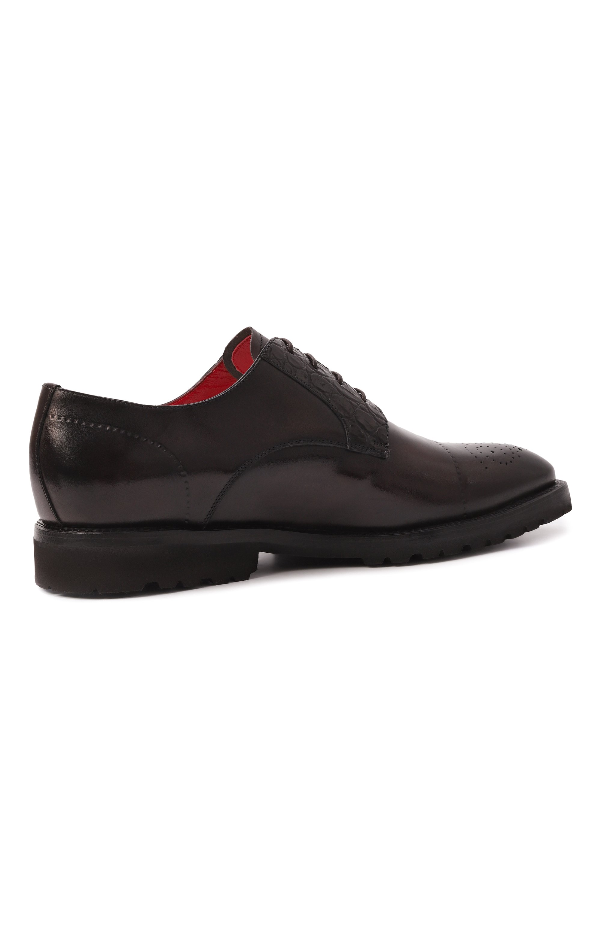 Кожаные дерби с отделкой из крокодила BARRETT, арт. 252U010.1, фото 5