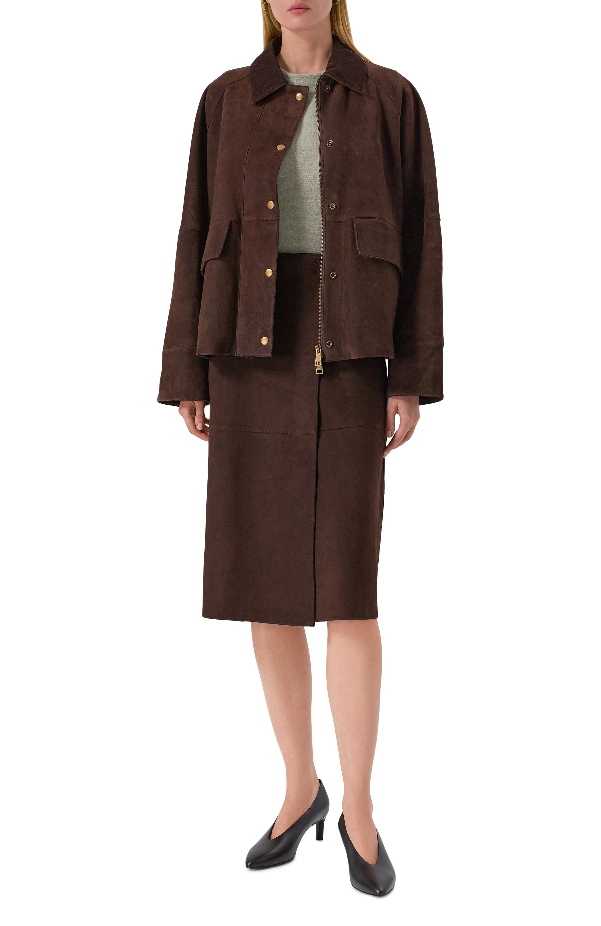 Замшевая юбка P.A.R.O.S.H., арт. M0NET25W-D621524, фото 2