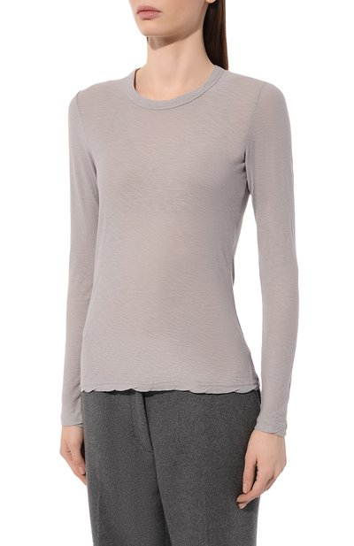 Хлопковый лонгслив JAMES PERSE, арт. WUA3361/FOG, фото 3