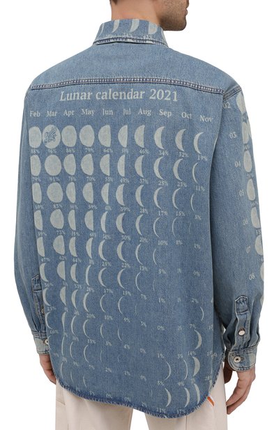 Джинсовая рубашка loewe x paula's ibiza LOEWE синего цвета по цене 77350 руб., арт. H616Y04X19, фото 4 Джинсовая рубашка loewe x paula's ibiza LOEWE, арт. H616Y04X19, фото 4