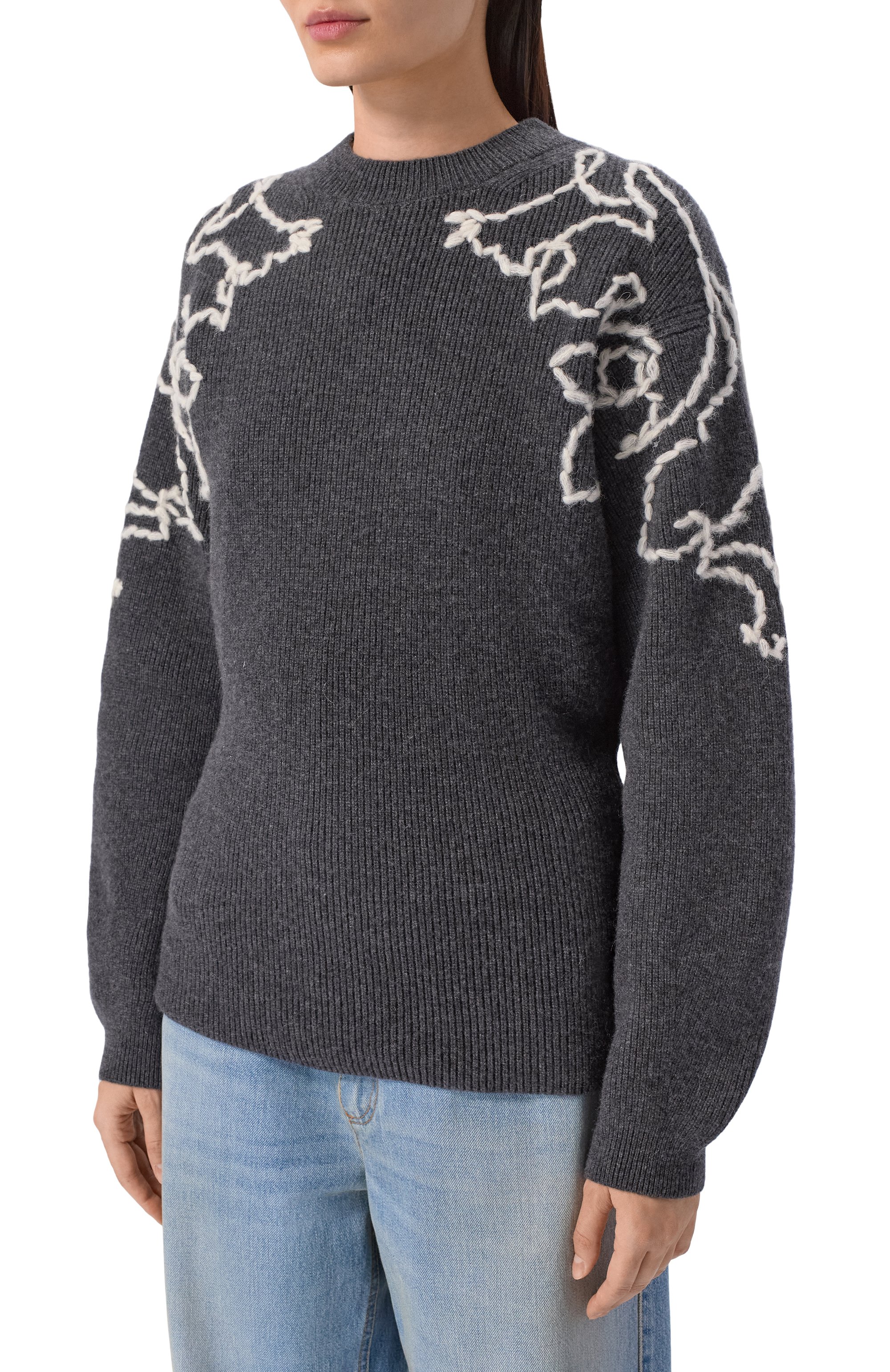 Кашемировый свитер ХОХЛОМА Х АЛЕНА АХМАДУЛЛИНА, арт. WKT1344, фото 3