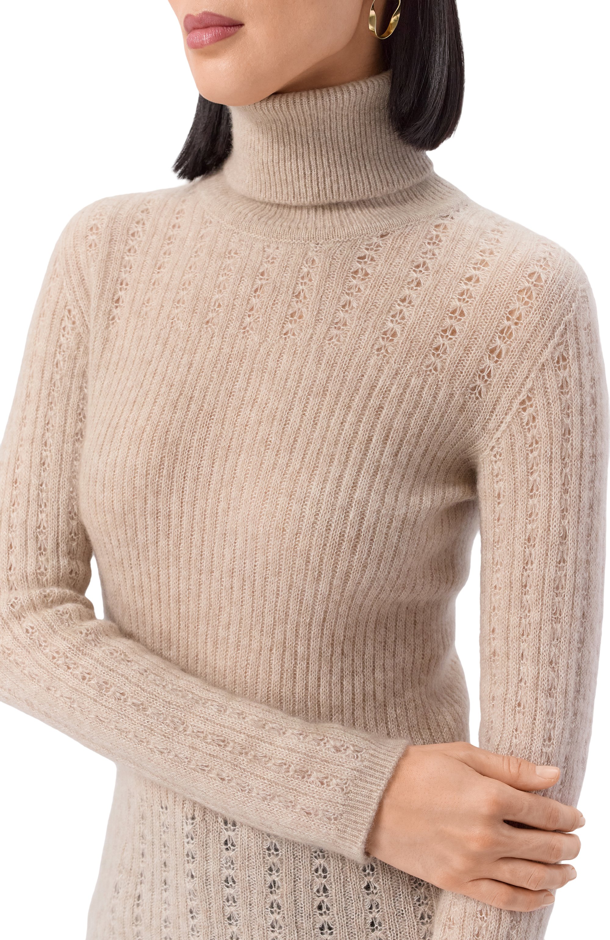 Свитер из кашемира и шелка KITON бежевого цвета по цене 166500 руб., арт. D6071530179, фото 5 Свитер из кашемира и шелка KITON, арт. D6071530179, фото 5