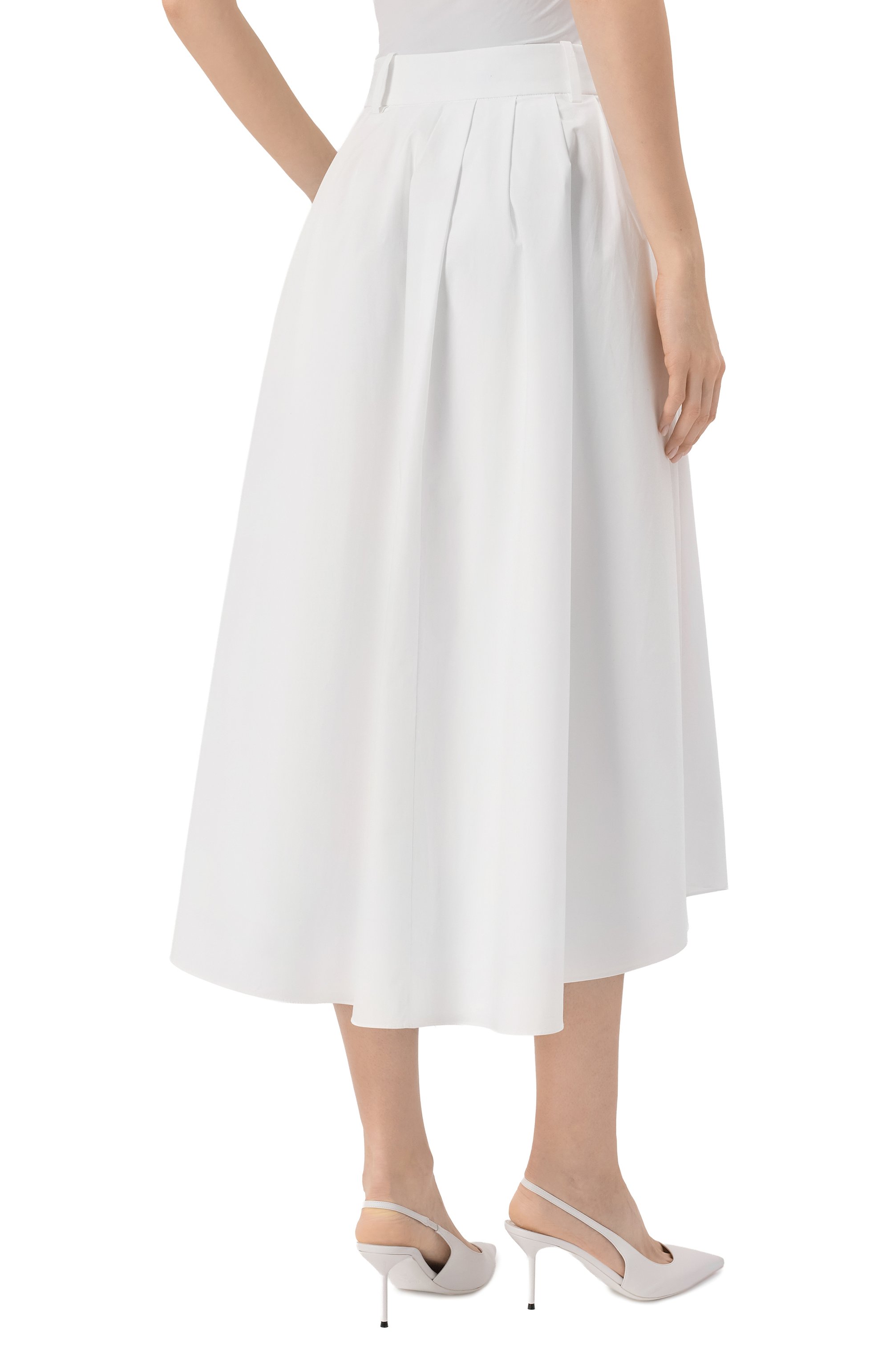 Хлопковая юбка DOROTHEE SCHUMACHER белого цвета по цене 69950 руб., арт. 948215, фото 4 Хлопковая юбка DOROTHEE SCHUMACHER, арт. 948215, фото 4