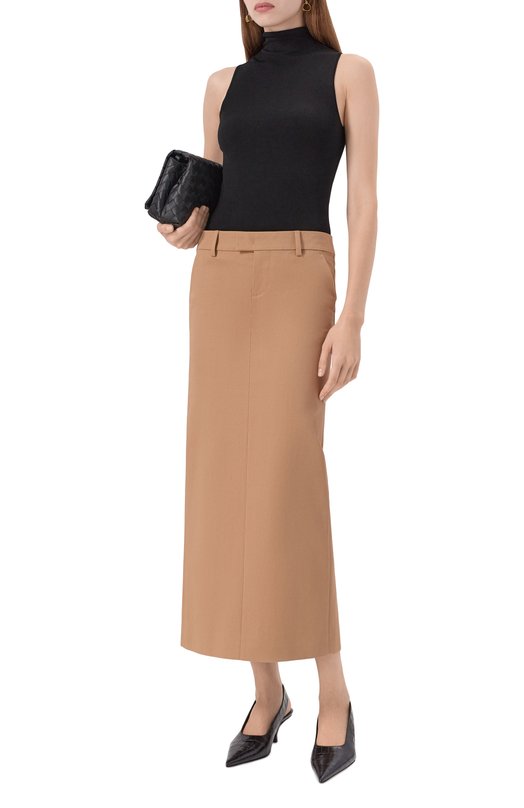 Хлопковая юбка Armarium ARMFWSK03/DR01 Бежевый  ARMFWSK03/DR01 Фото 2