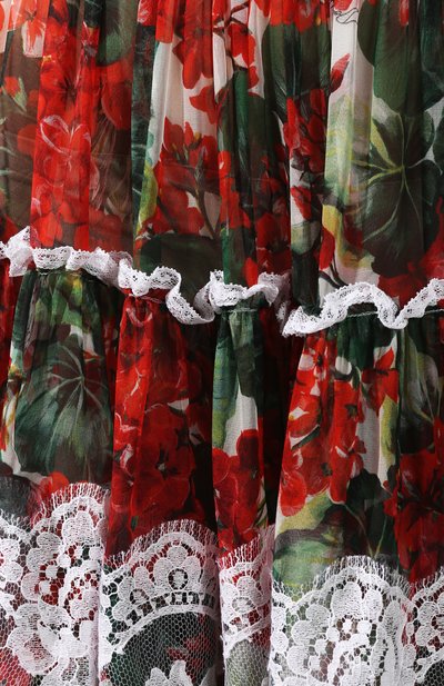 Платье из смеси шелка и хлопка DOLCE & GABBANA, арт. F68N9T/HS1ZV, фото 5