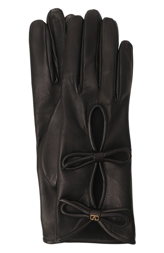 Кожаные перчатки Valentino 7W0GDA42/CZV Чёрный 7W0GDA42/CZV