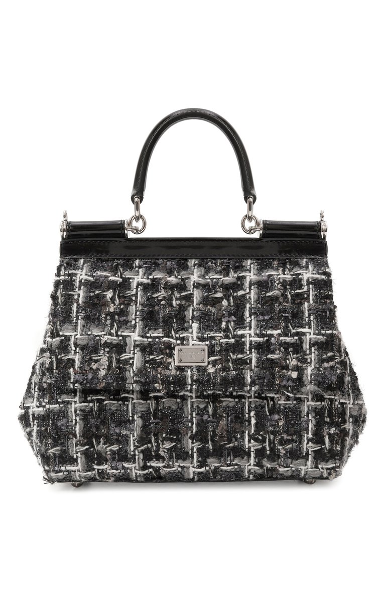 Женская черно-белая сумка sicily small DOLCE & GABBANA купить в ...