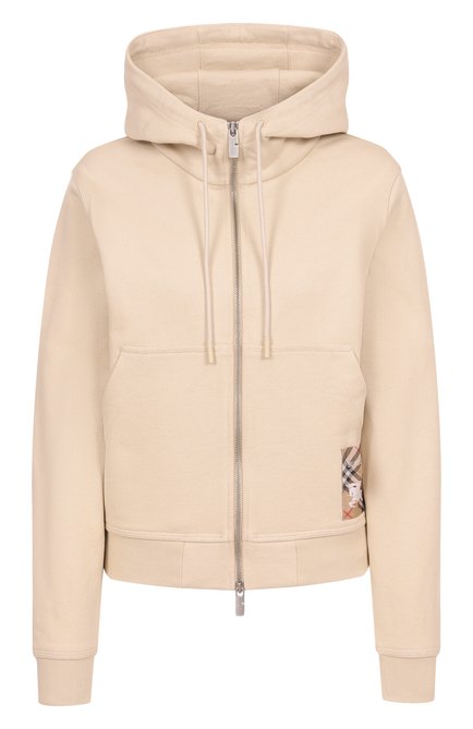 Женский хлопковая толстовка BURBERRY бежевого цвета по цене 0 руб., арт. 8103498 | Фото 1