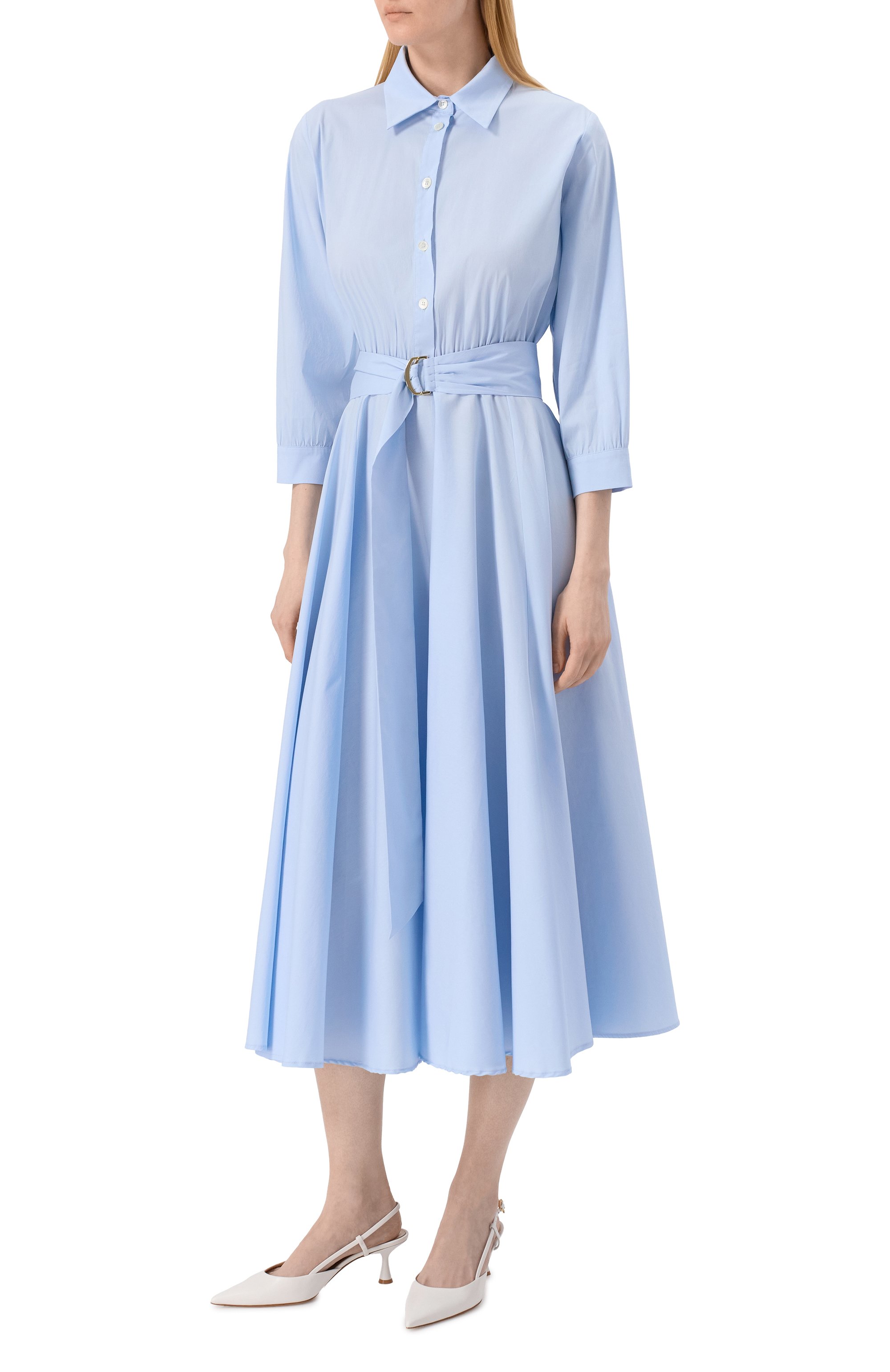 Хлопковое платье PIETRO BRUNELLI, арт. AG2505/C02937, фото 3