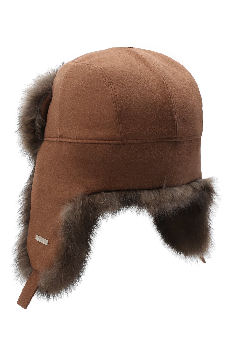 Кашемировая шапка alaskan с отделкой из соболя LORO PIANA, арт. FAG4600, фото 2