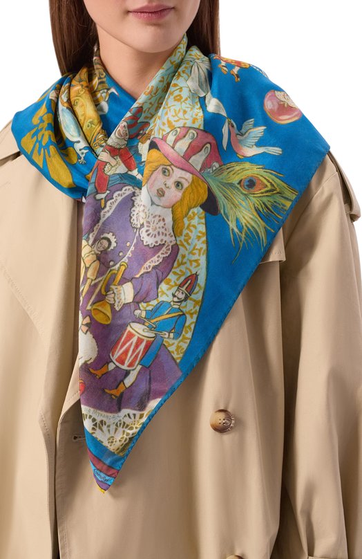 Шелковый платок Щелкунчик Gourji 91164637/41172 Разноцветный  91164637/41172 Фото 2