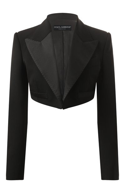 Женский жакет из шерсти и шелка DOLCE & GABBANA, арт. F29GFT/FU21E